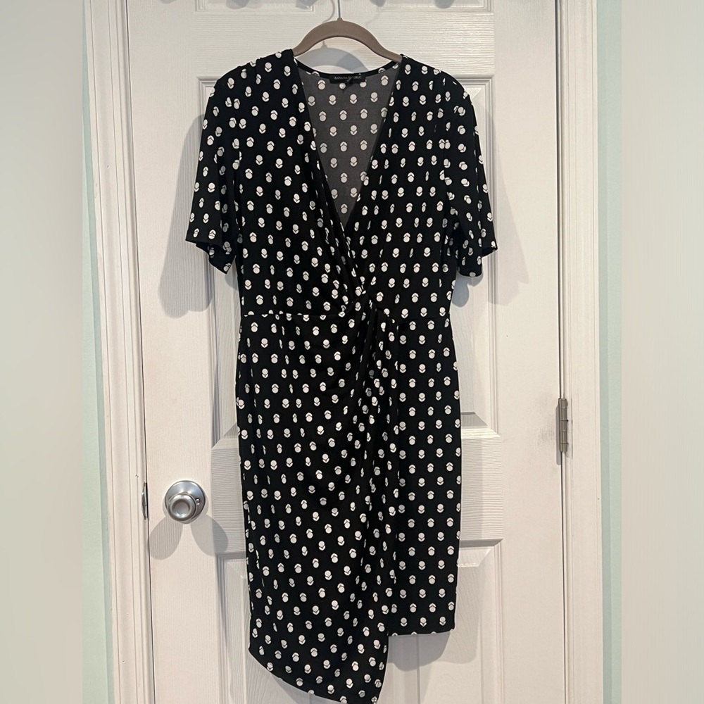 Banana Republic Faux Wrap Dress Sz M